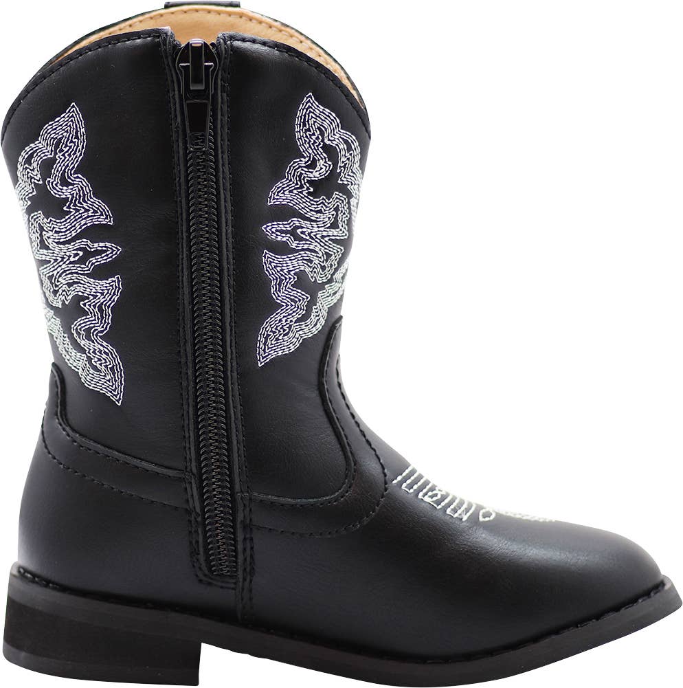 Norty Boy's Girl's Unisex Western Cowboy Boot for Toddlers 4