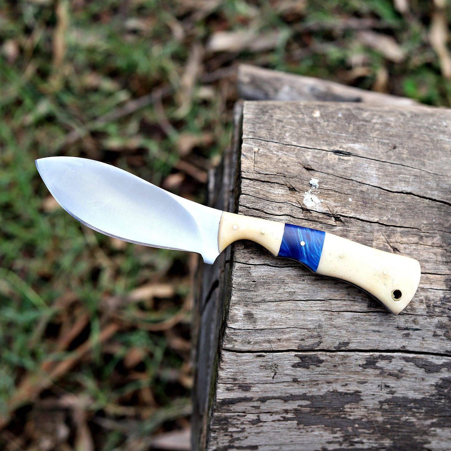 8.5' Handmade Stainless steel knife with leather sheath