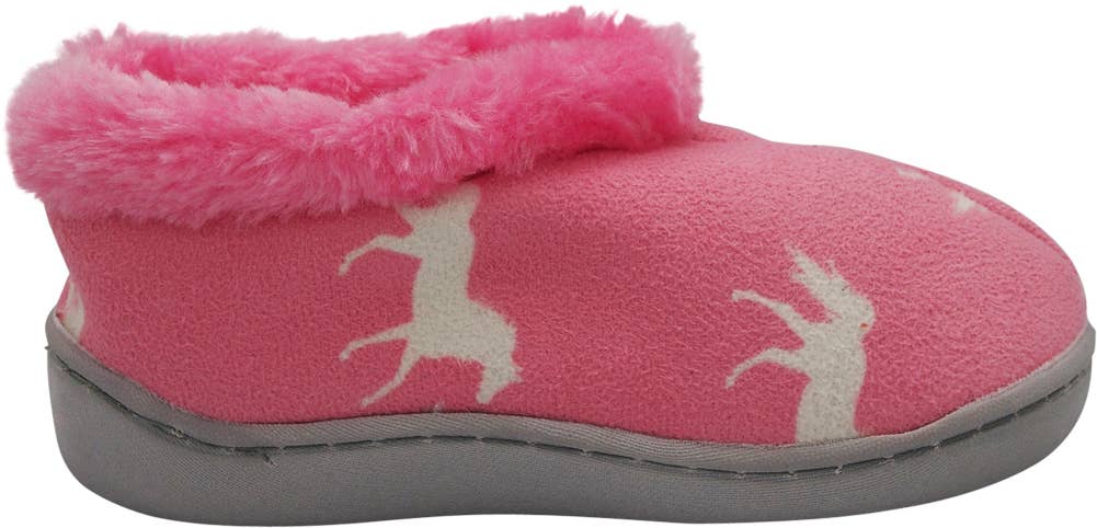 Norty Little Kid / Big Kid Girl's Fleece Memory Foam Slip On