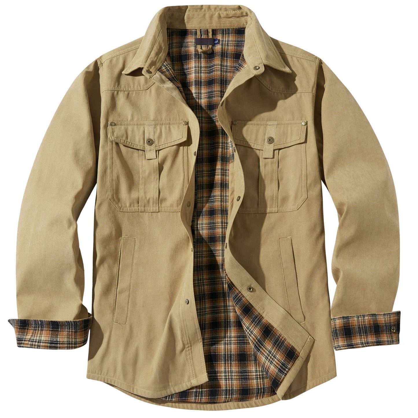 Men's Plaid Flannel Casual Jacket