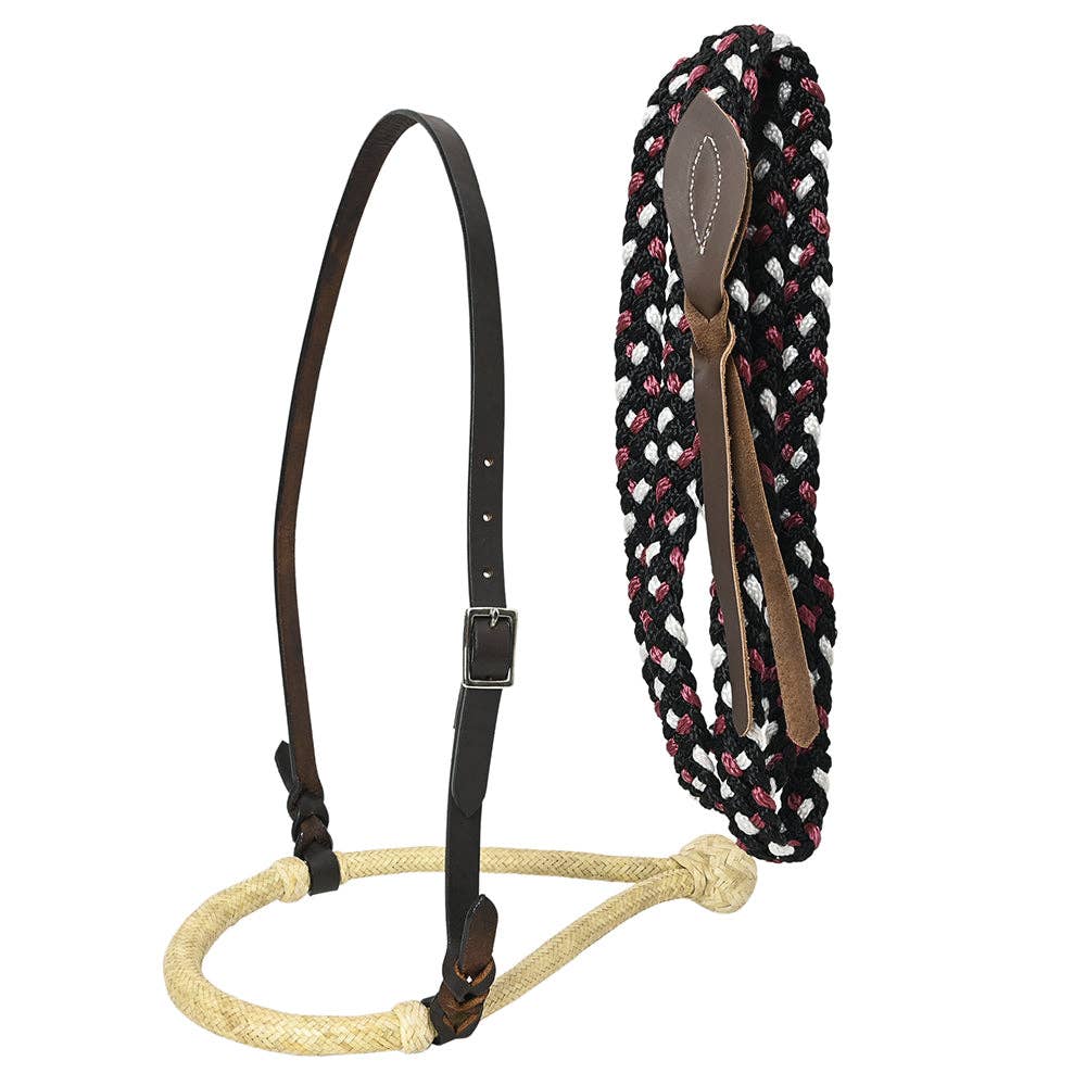 Horse Headstall, Bosal & Reins Set