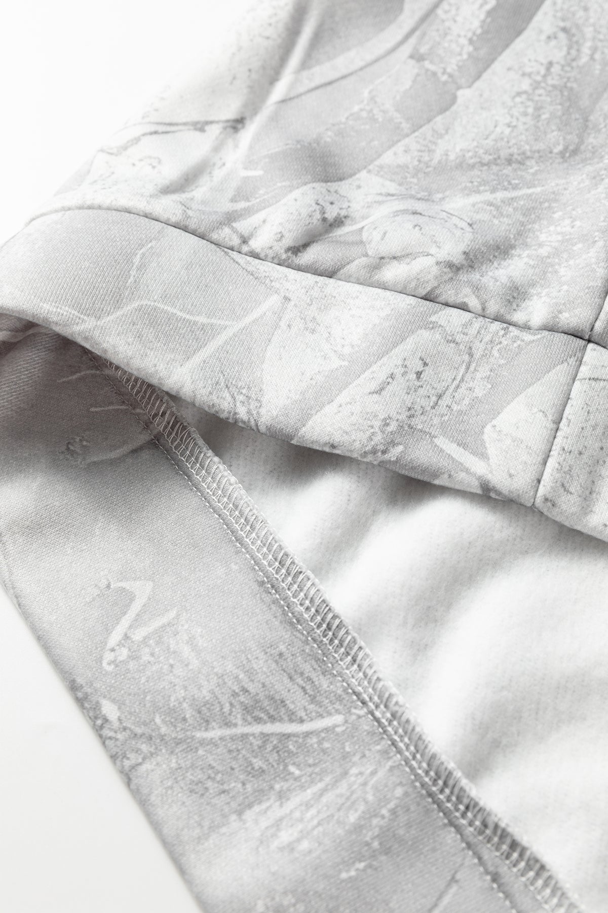 Gray Plus Size Camouflage Woodland Print Oversized Sporty Hoodie