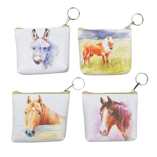 Horses and Donkey Coin Purses