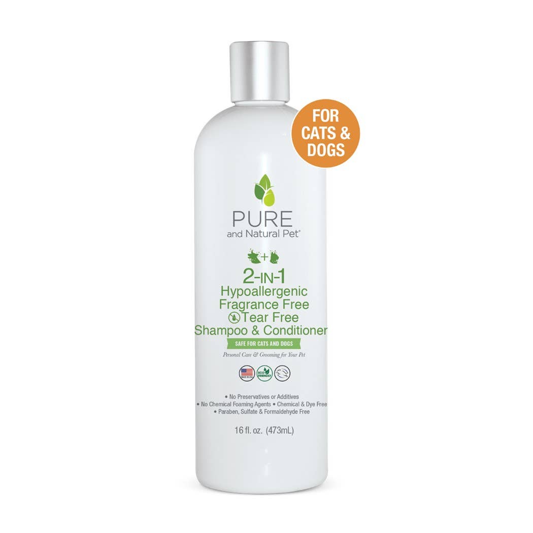 2-IN-1 Hypoallergenic Fragrance-Free Tear Free Shampoo/Cond