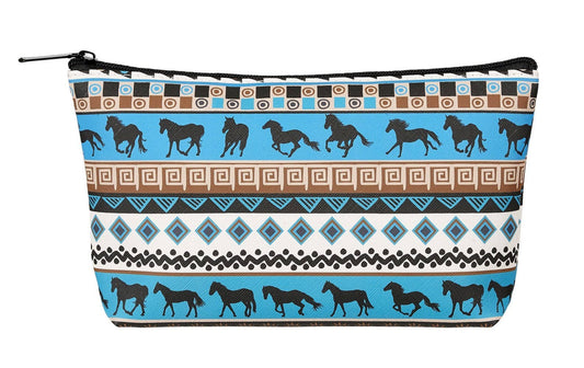 AWST Int'l Tribal Horses Cosmetic Pouch