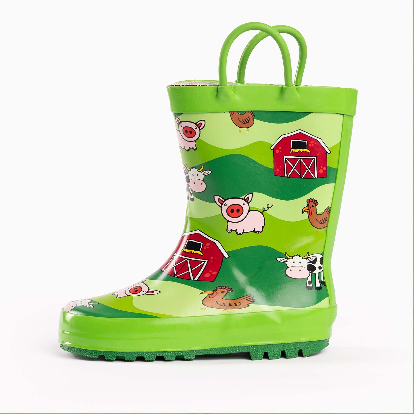 Farm Toddlers / Little / Big Kids Boys Girls Rain Boot