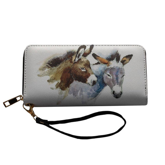 Pair of Donkeys Clutch Wallet