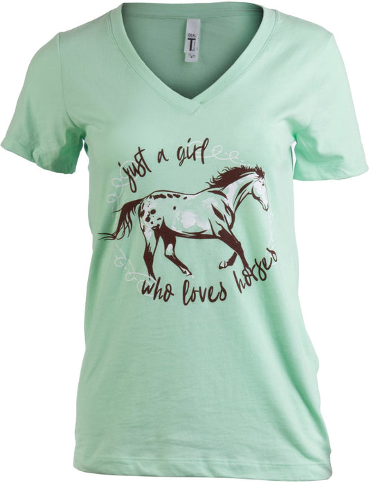 Just a Girl Who Loves Horses Junior Fit T-shirt