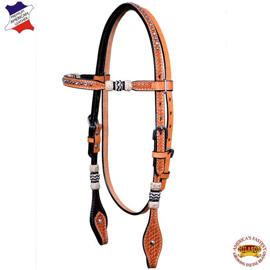 Horse Headstall Bridle American Leather Rawhide